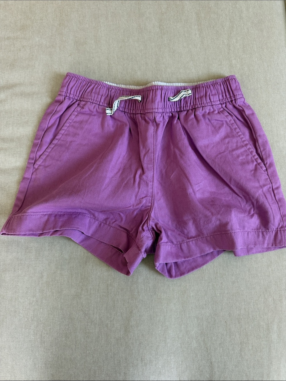 Crewcuts Lavender pull on chino shorts, girls size 10.